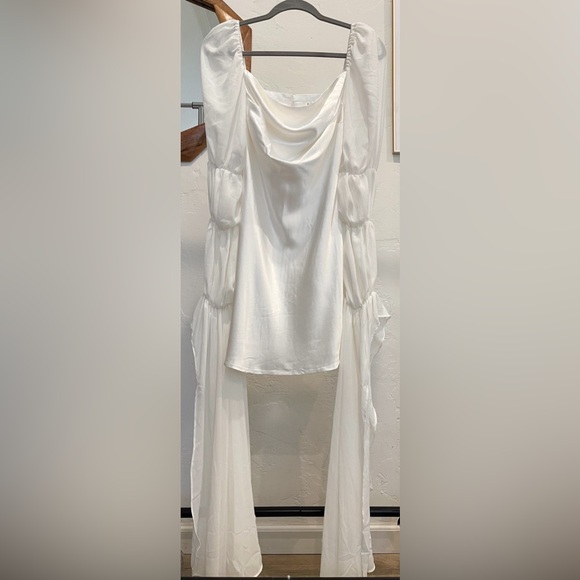 For Love And Lemons White Willow Mini Dress - Picture 8 of 16